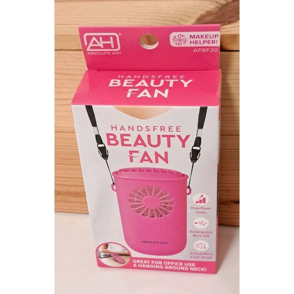 Handsfree Beauty Pink Fan  APBF20 By Absolute  New York New In Original Box